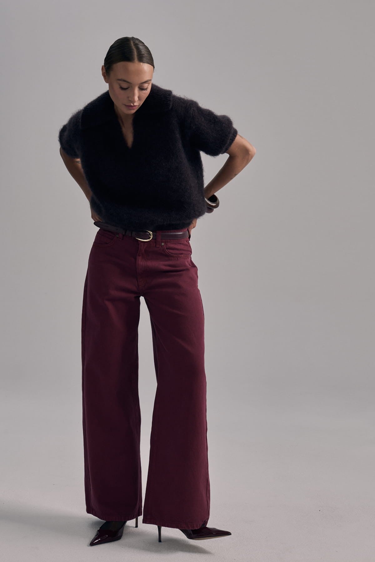 Burgundy Dolly jeans image 4
