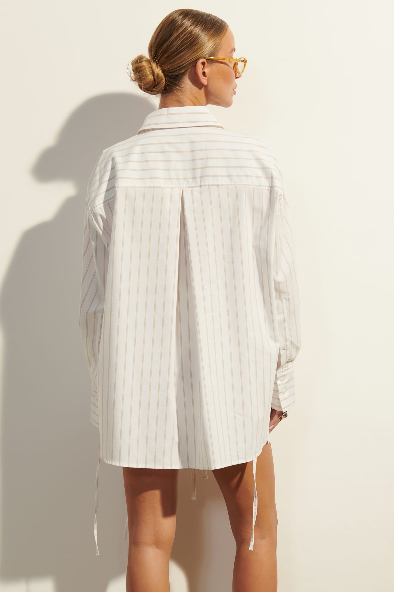 Cream with beige Giulia shorts image 6