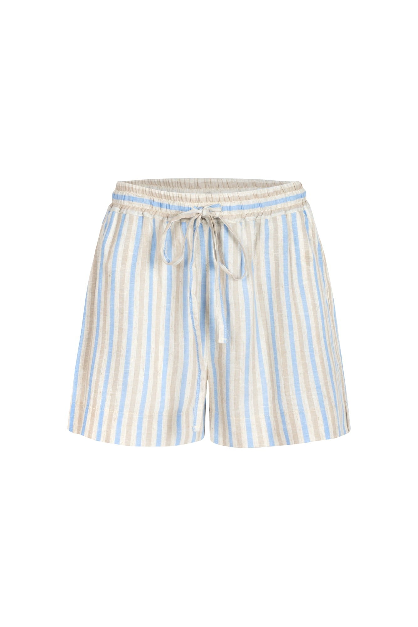 Beige with pale blue Maree shorts image 1