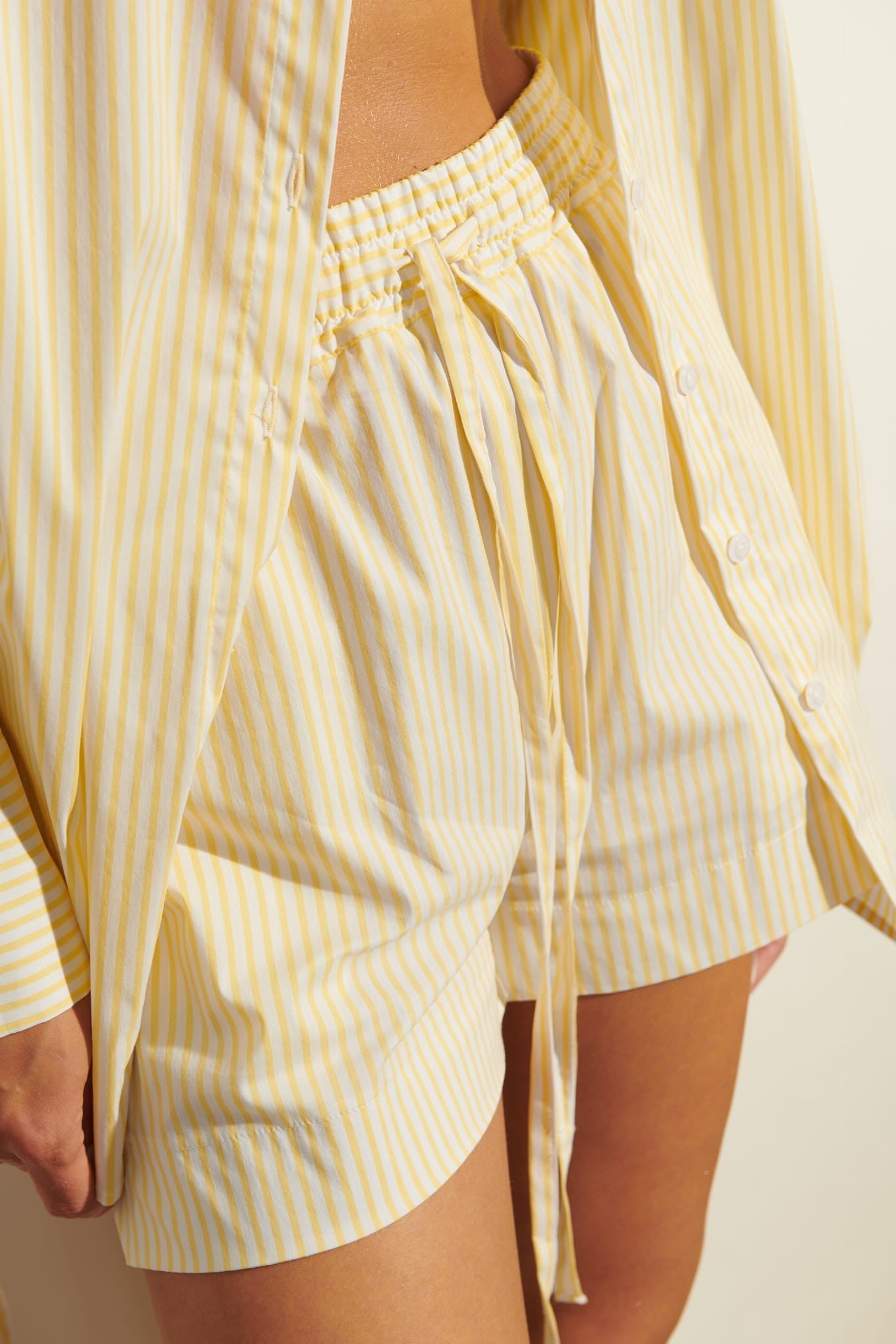 Yellow with cream Giulia shorts image 8