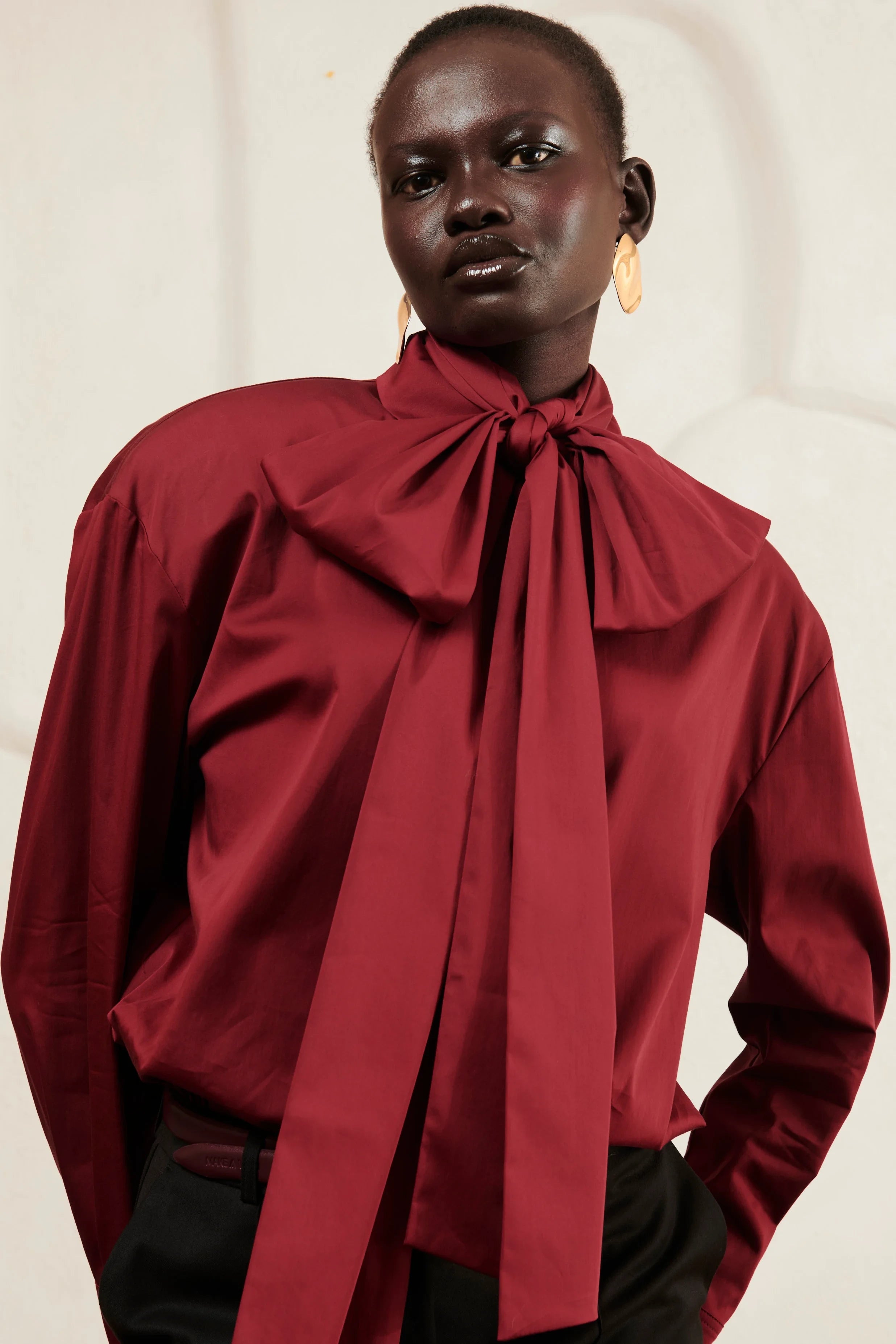 Burgundy Lora shirt image 2
