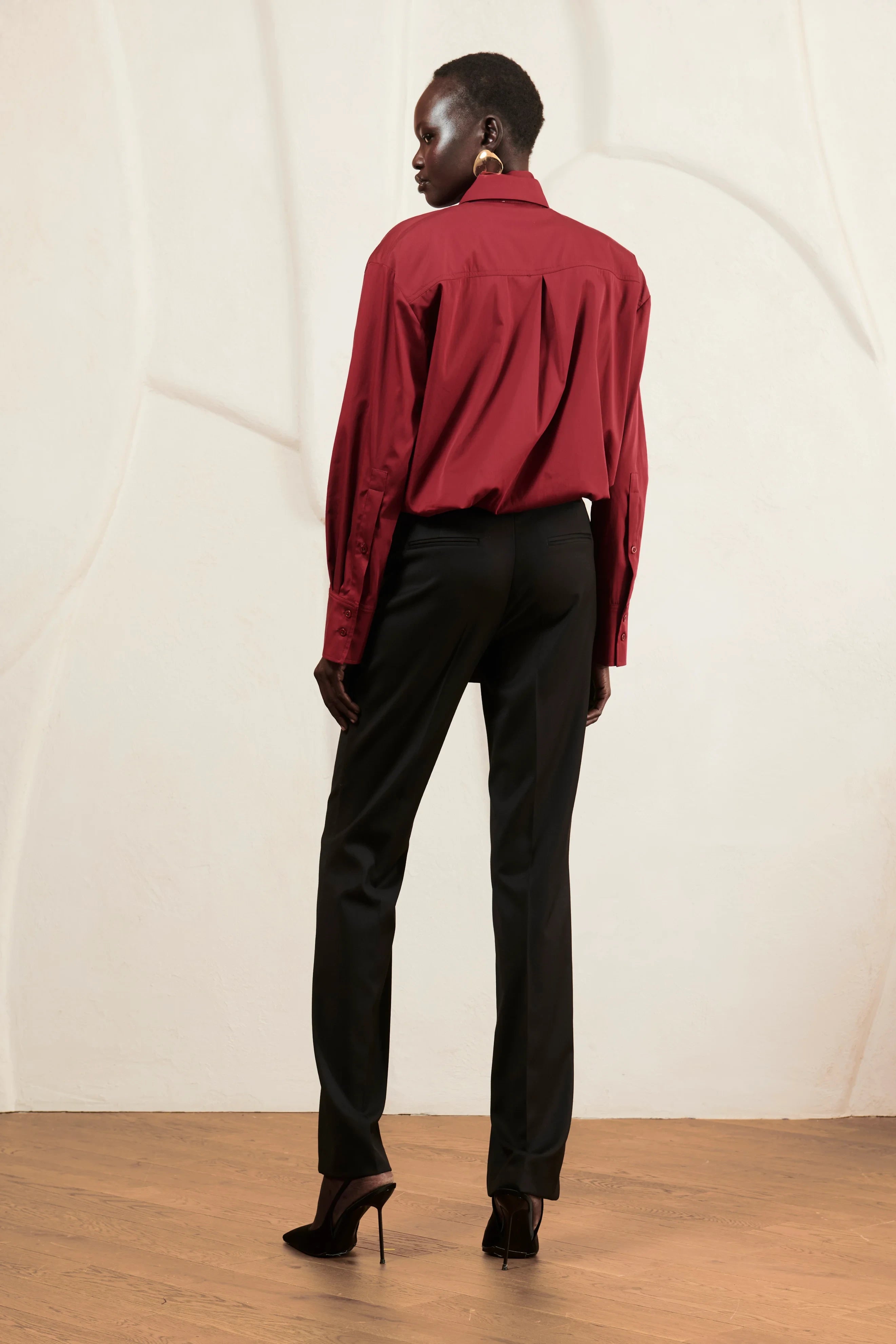 Burgundy Lora shirt image 3