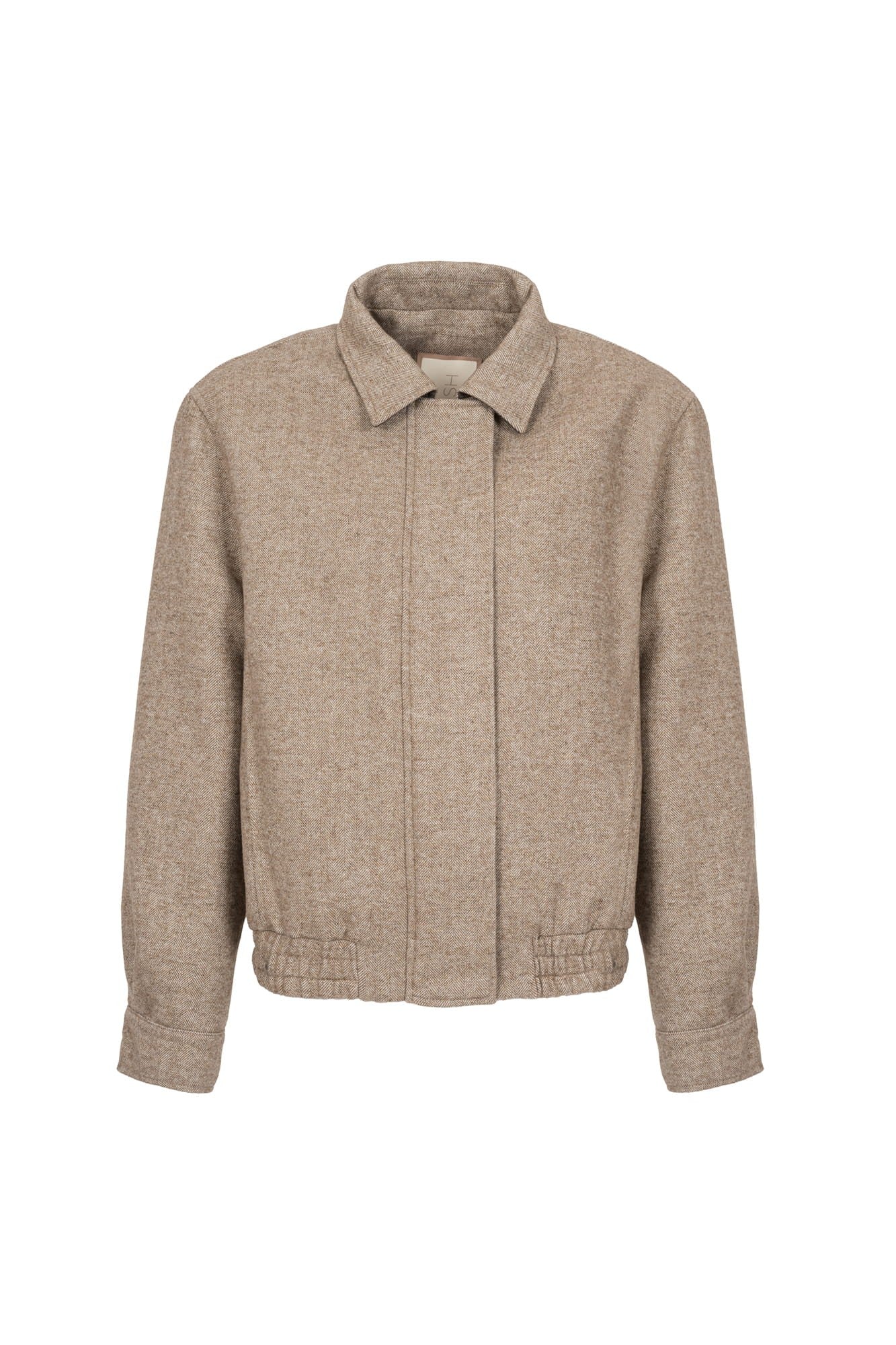Beige Bomber jacket Chevron image 1