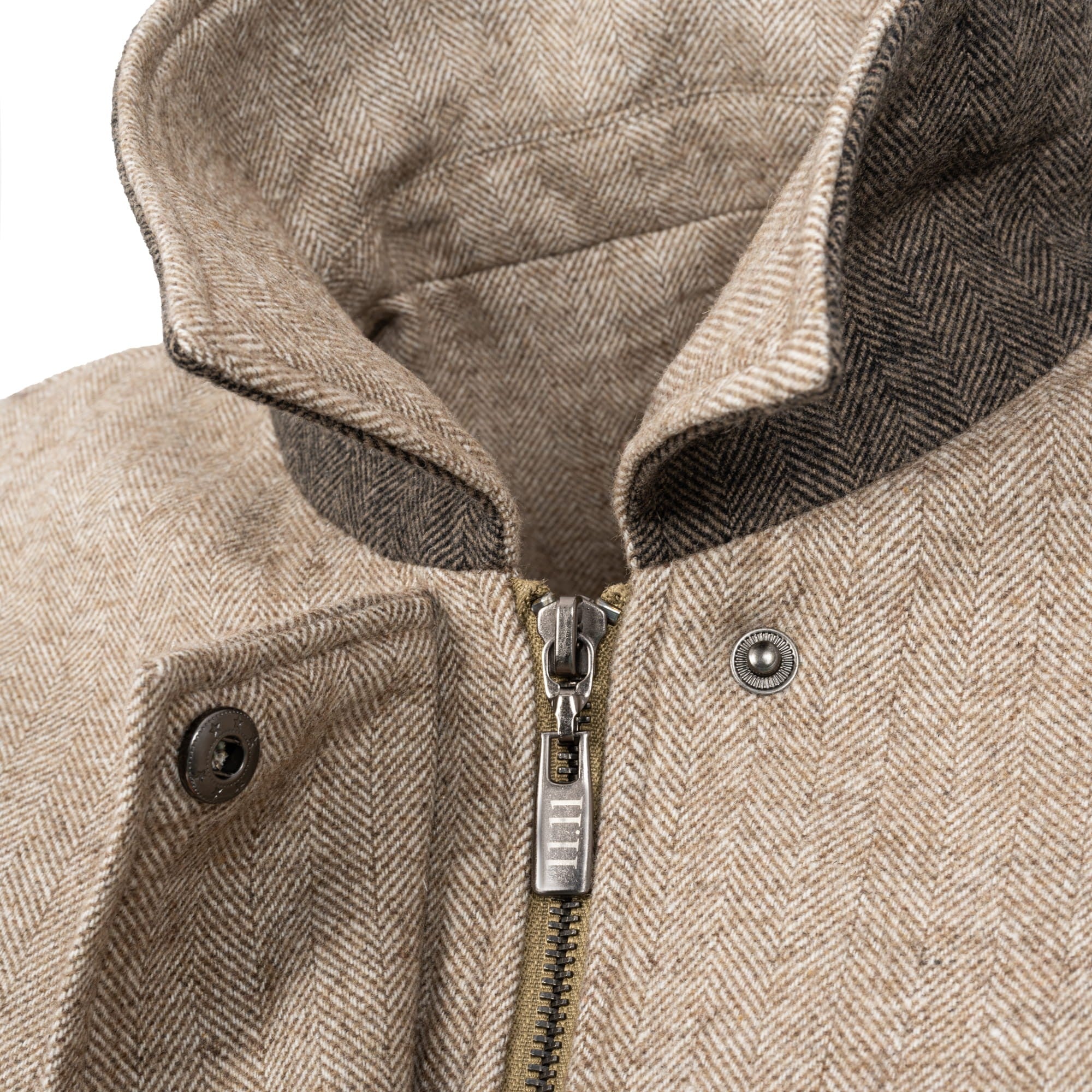 Beige Bomber jacket Chevron image 3