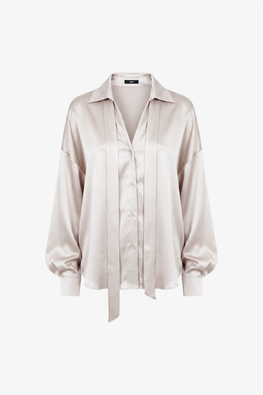 Camisa de satén relajada