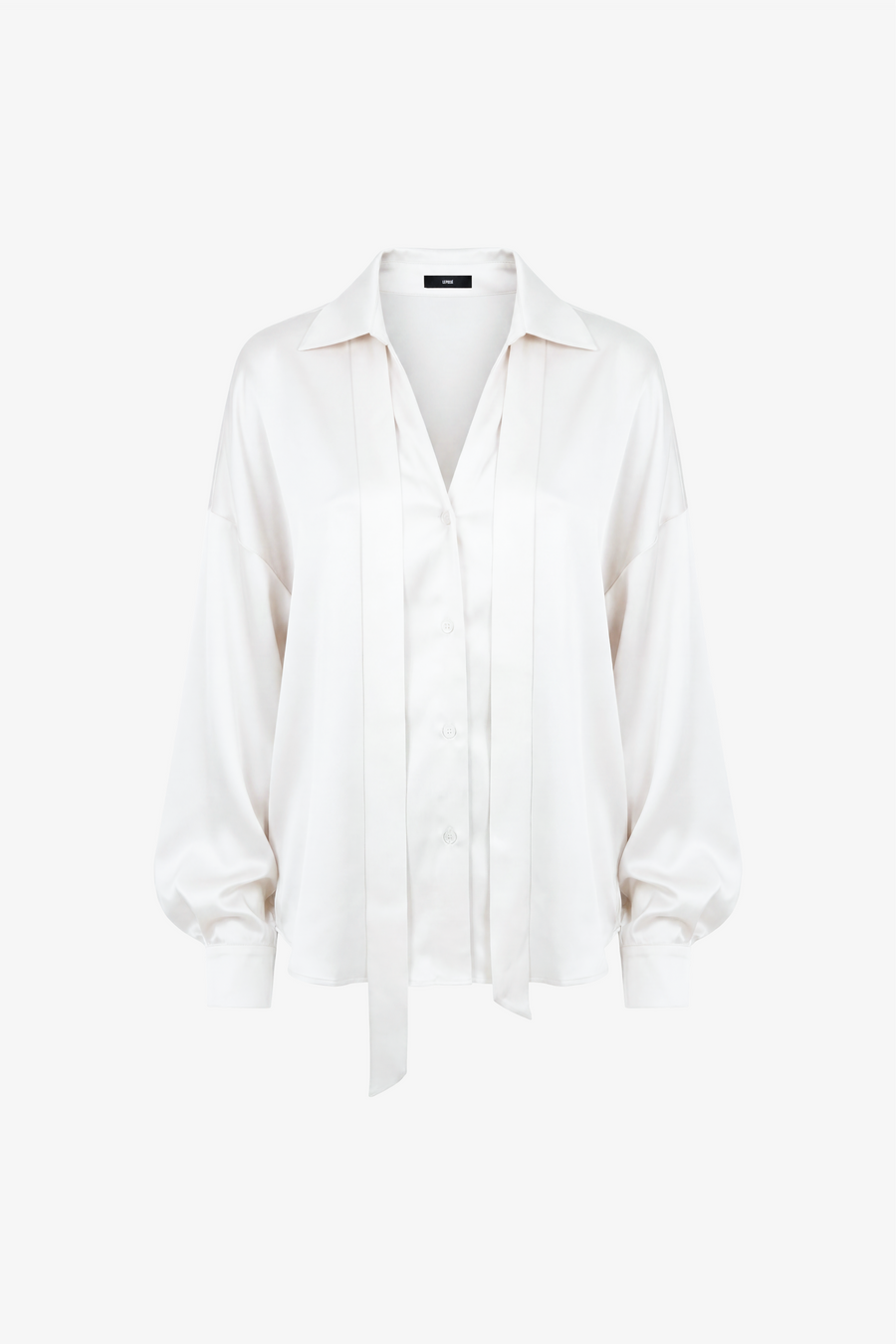 Relaxed satin shirt