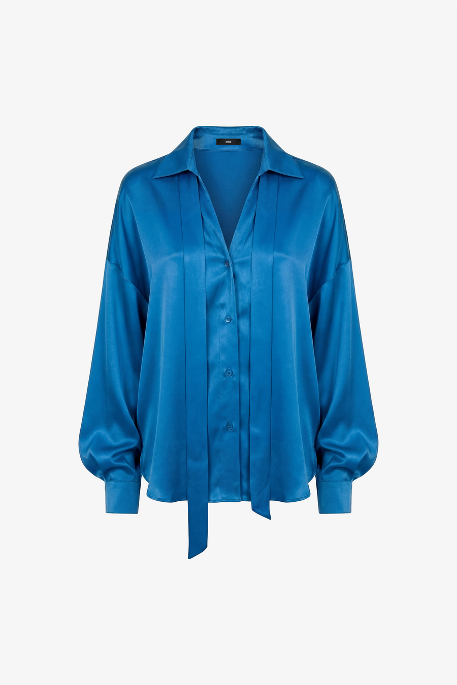 Relaxed satin shirt