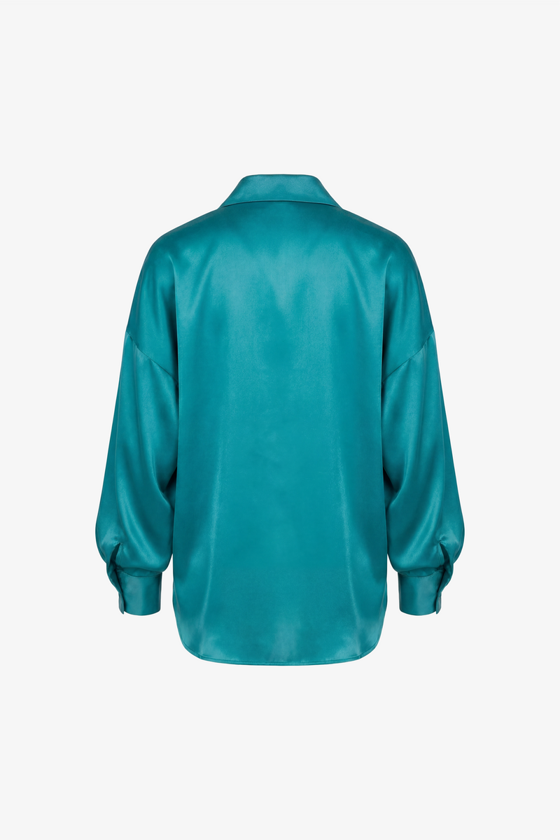 Relaxed satin shirt