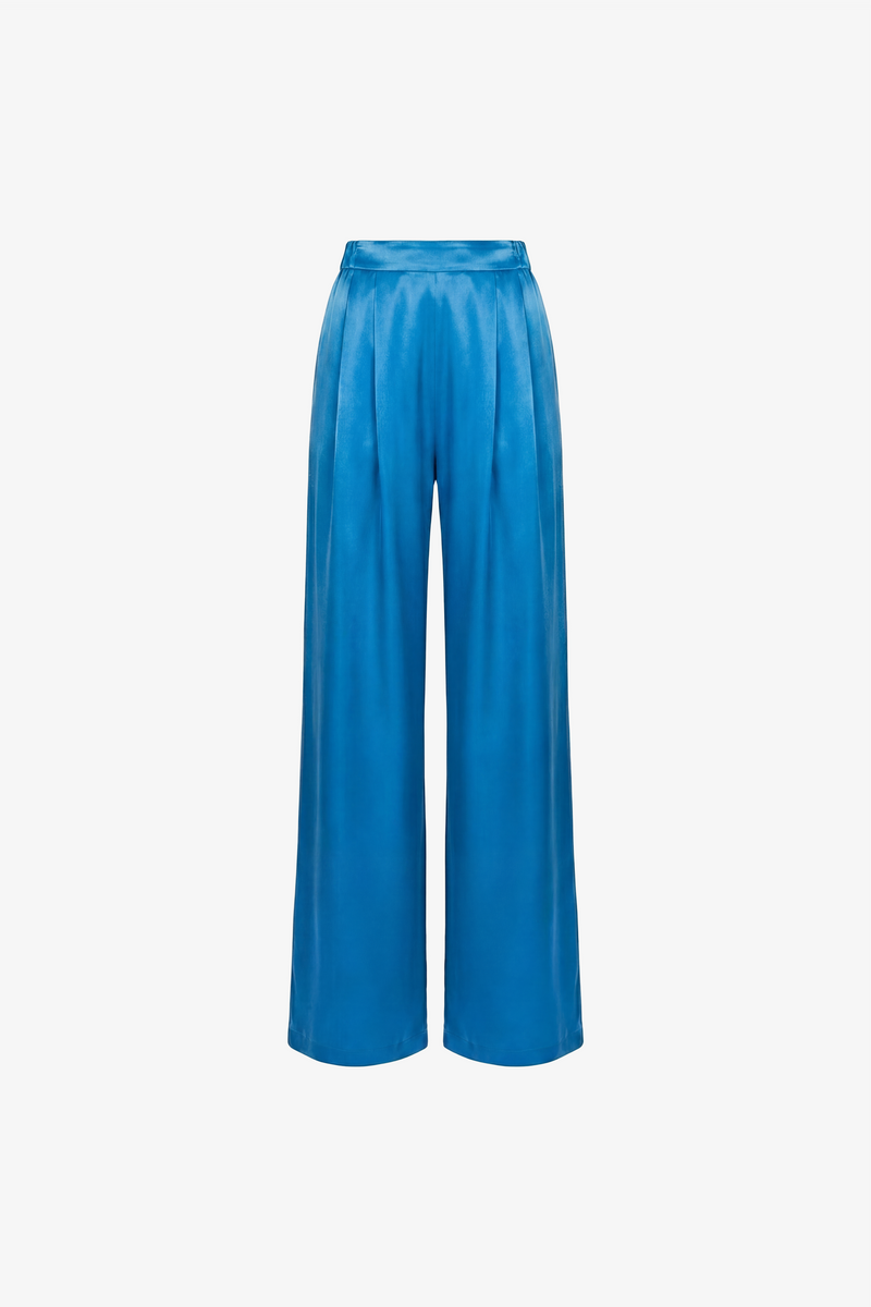 Satin trousers