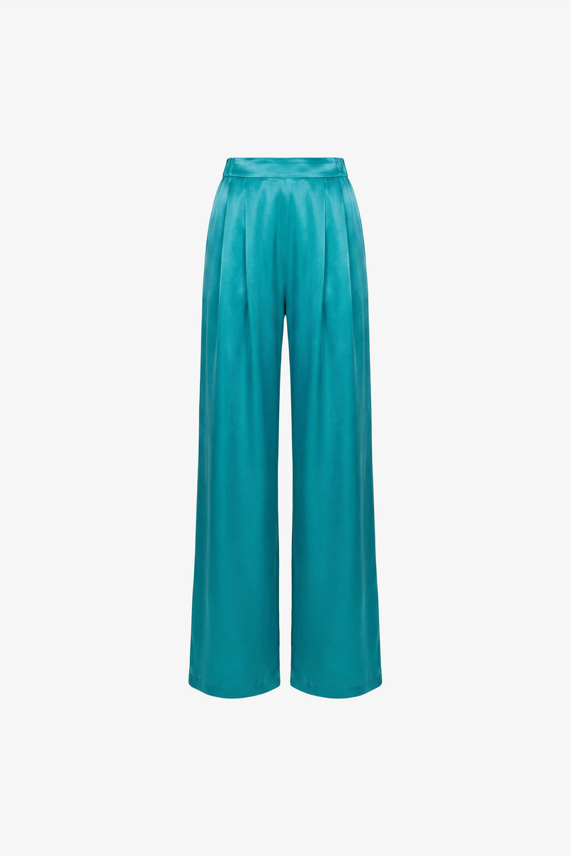Satin trousers
