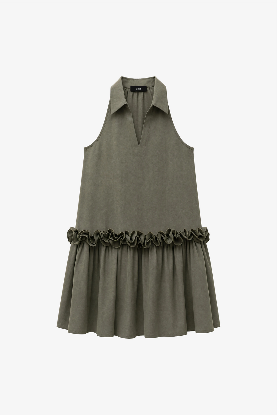 Vestido mini con detalle de volantes