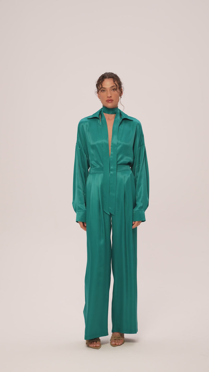 Pantaloni in raso