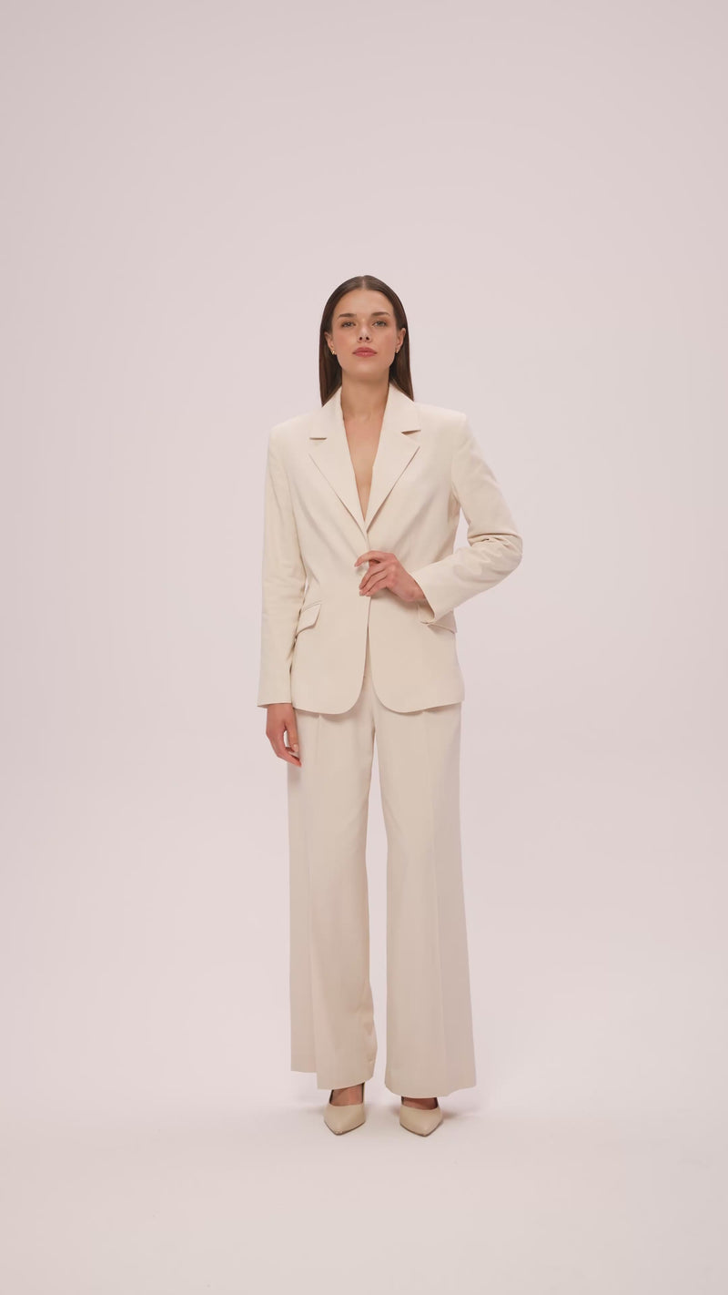 Pantaloni da abito a vita alta