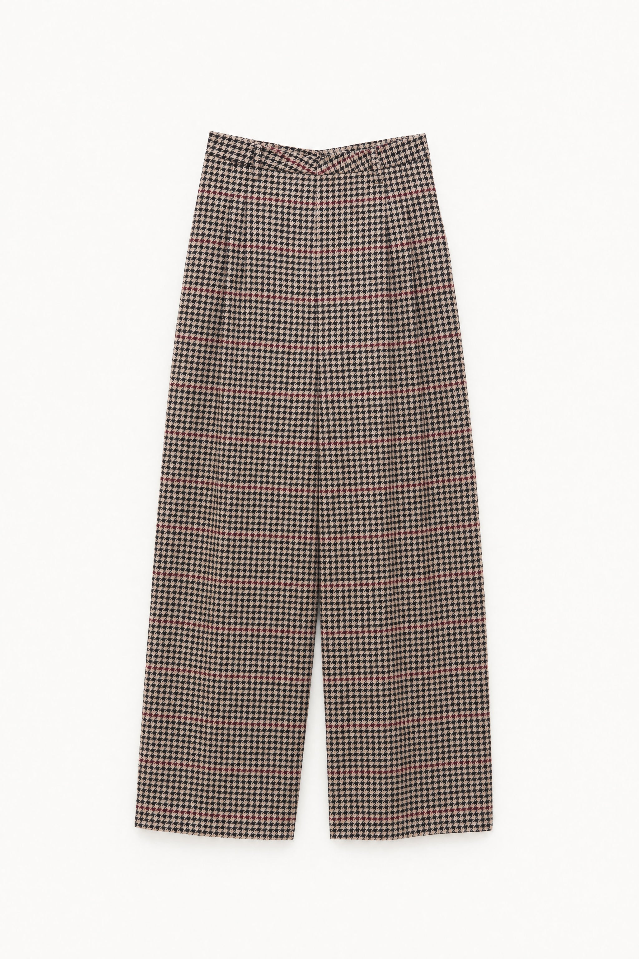 Houndstooth wide leg trousers packshot image 1